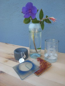 post consumer glass projects
