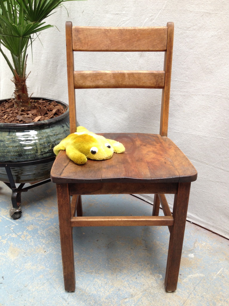 white oak chair refinished