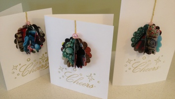recycled Christmas cards