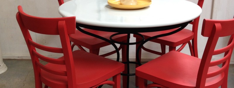 ceramic top cafe table